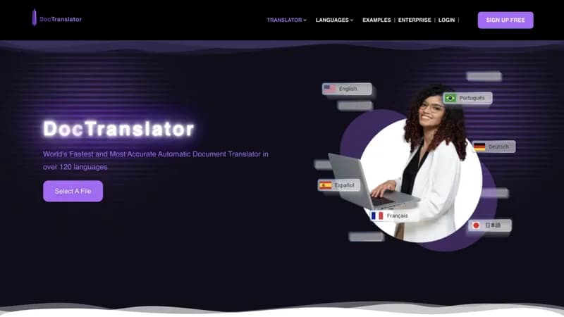 DocTranslator screenshot