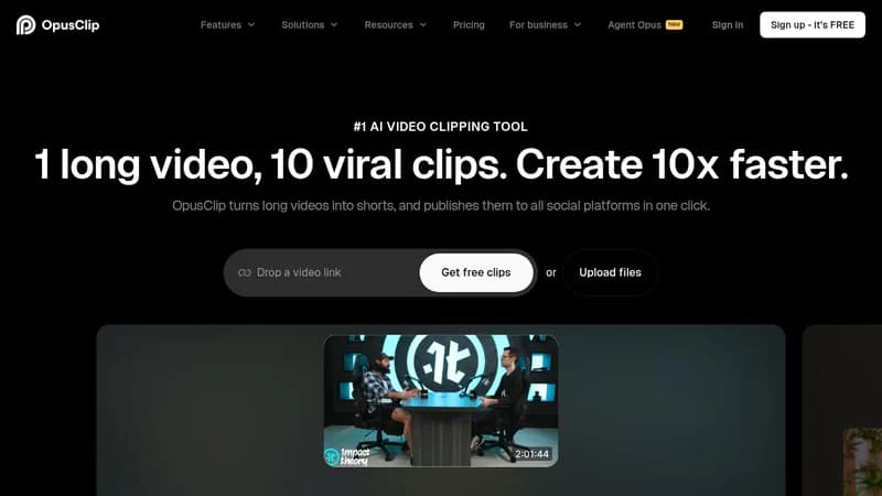 opusclip website