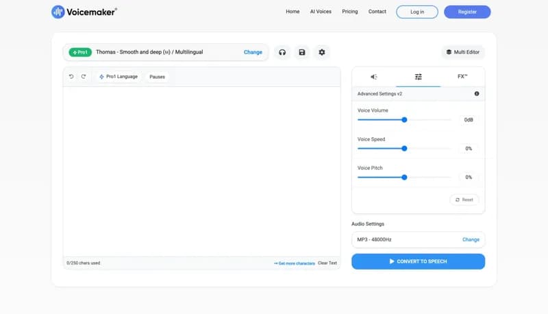 Voicemaker screenshot