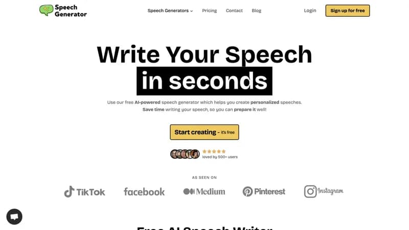 AI Speech Generator screenshot