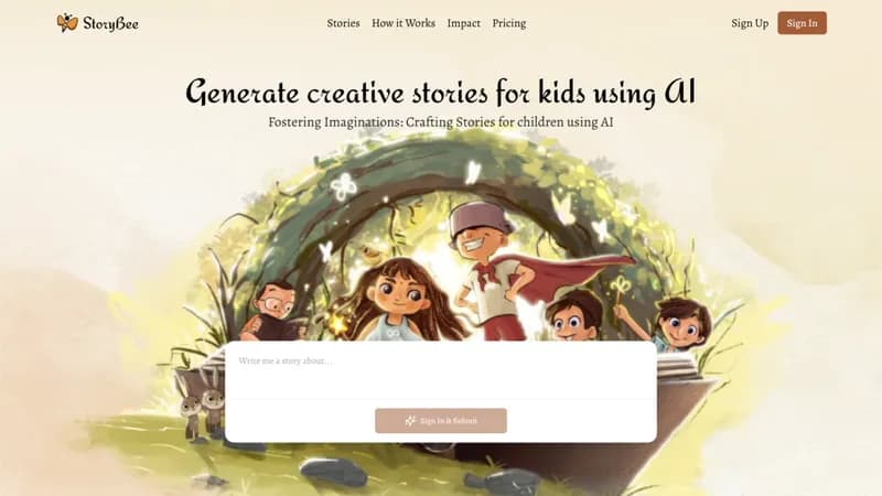 StoryBee screenshot