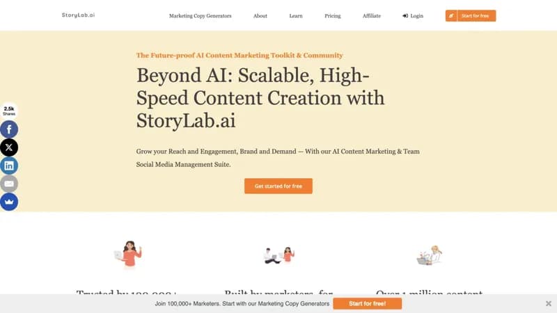 StoryLab.ai screenshot