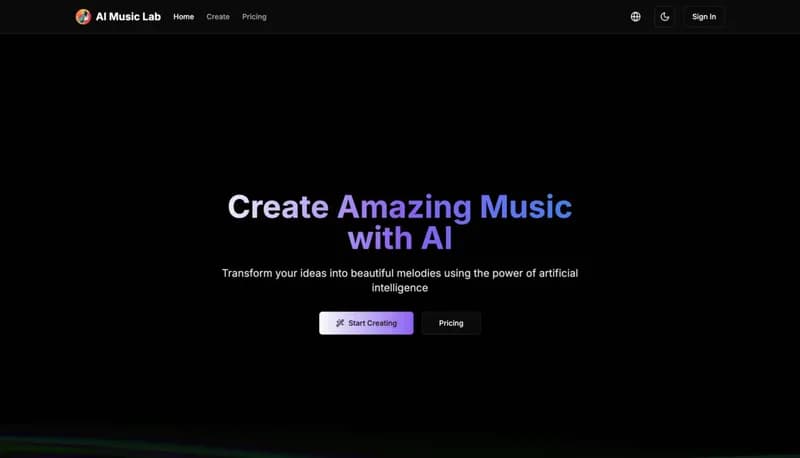 AI Music Lab screenshot