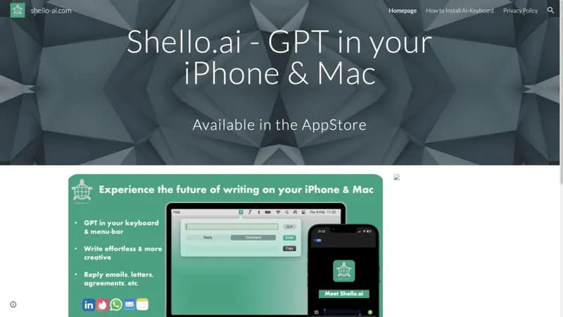 Shello.ai screenshot