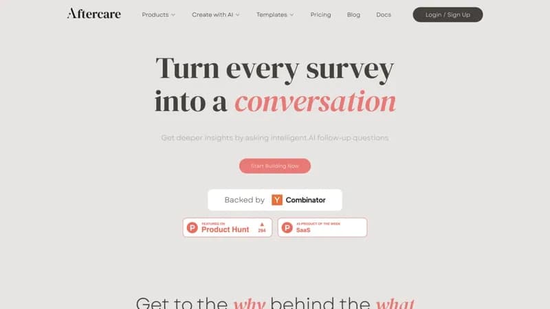 Aftercare screenshot