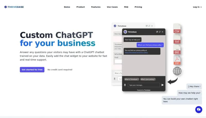 Thrivebase screenshot