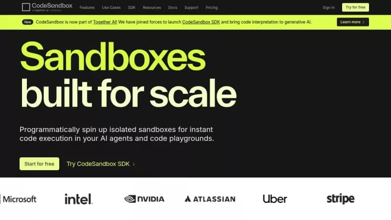 CodeSandbox screenshot