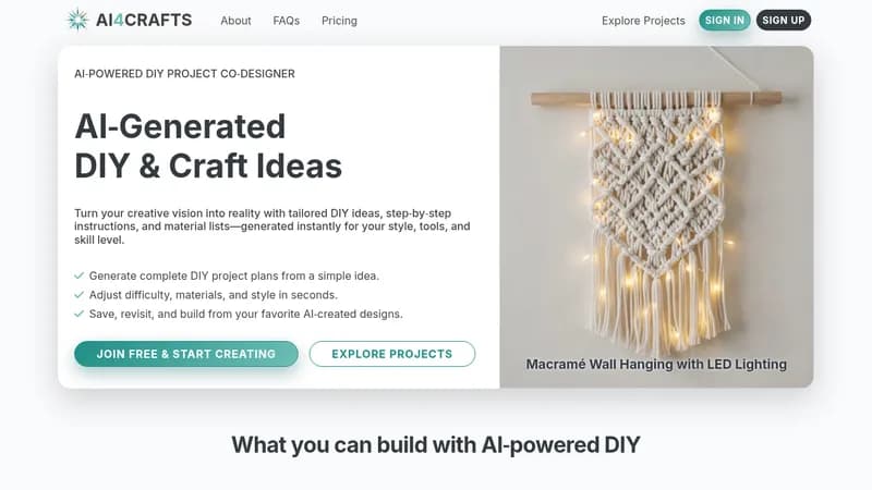 ai4crafts website