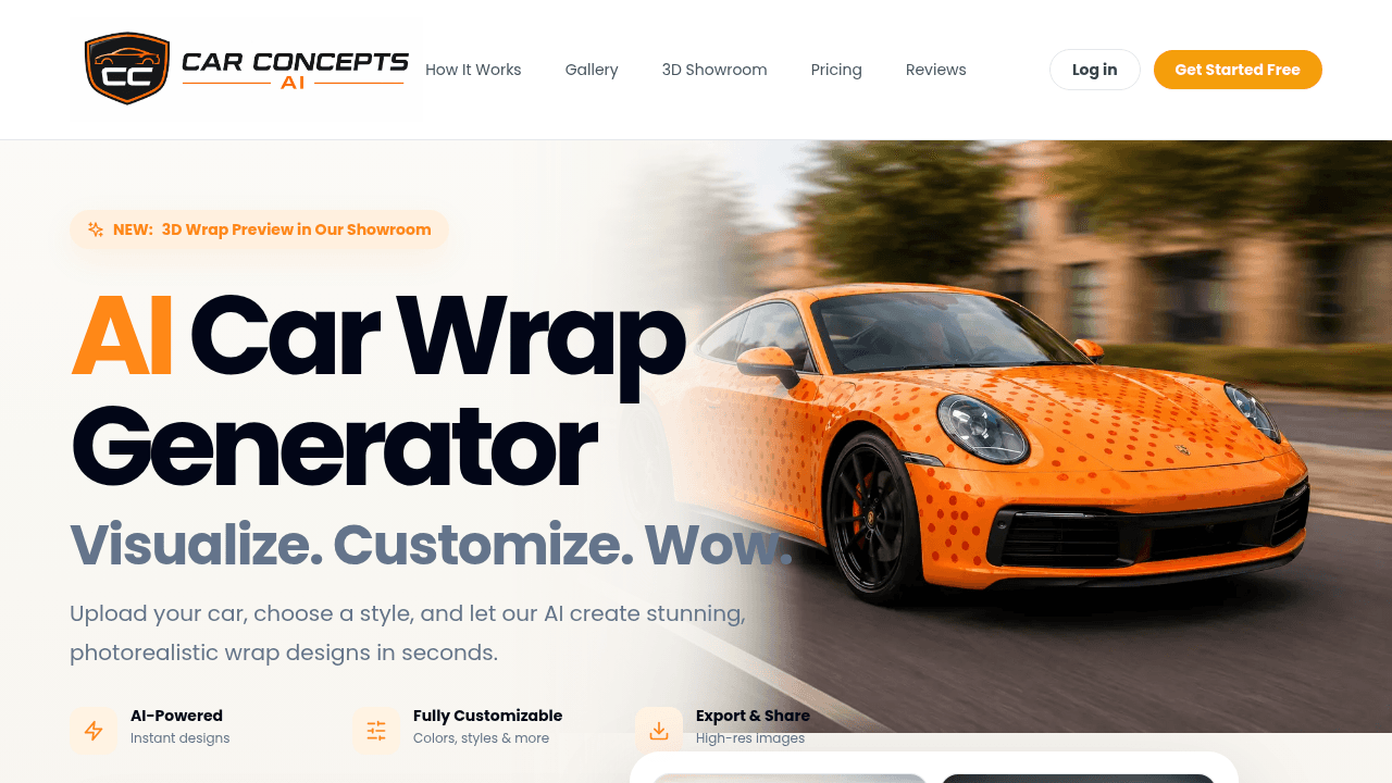 car concepts ai website