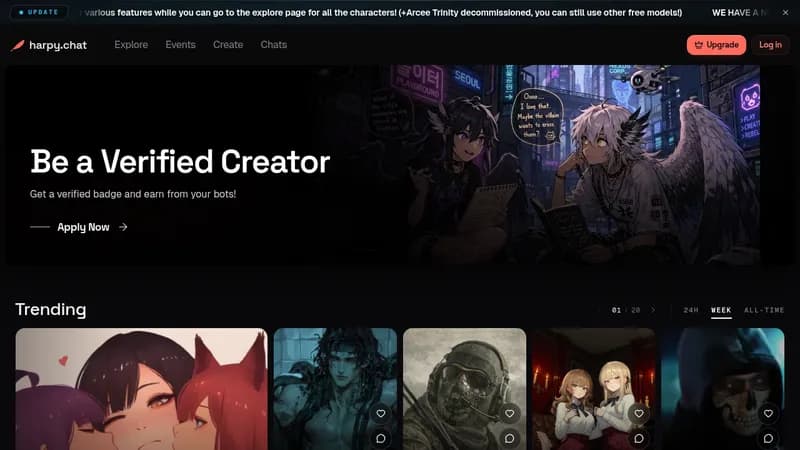 harpy.chat website
