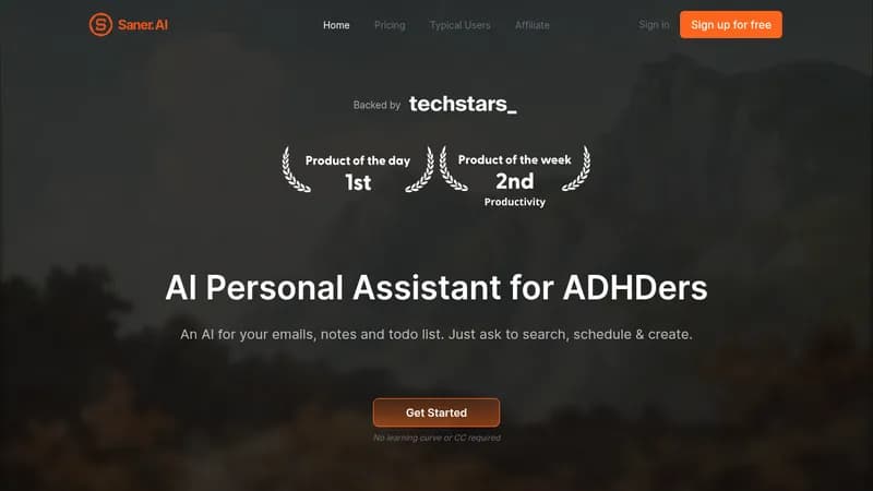saner.ai website
