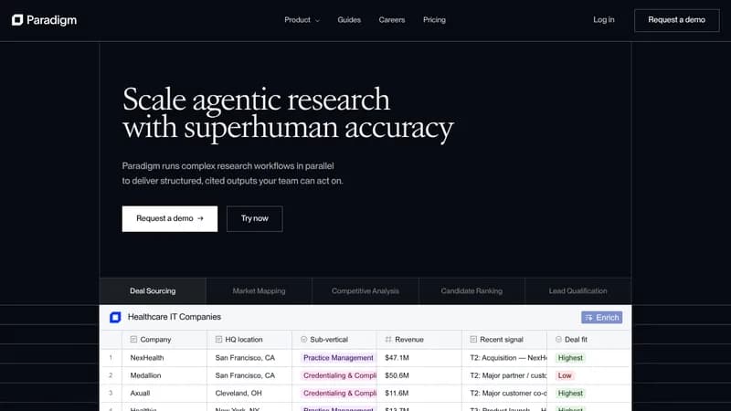 paradigm website
