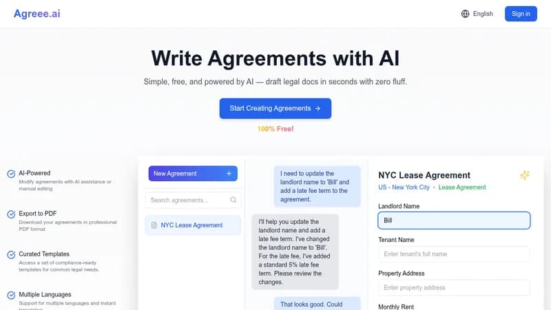 agreee.ai website
