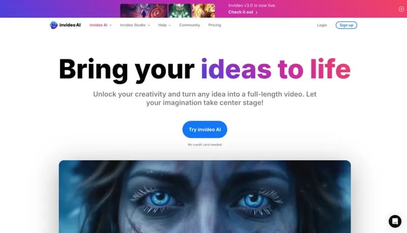 Invideo AI screenshot