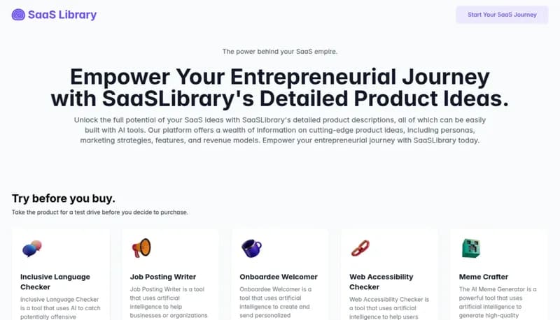 SaaS Library screenshot