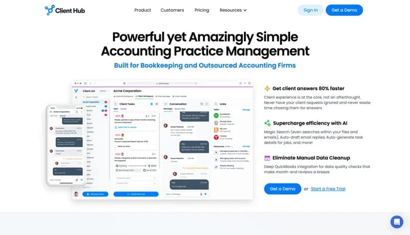 Client Hub screenshot