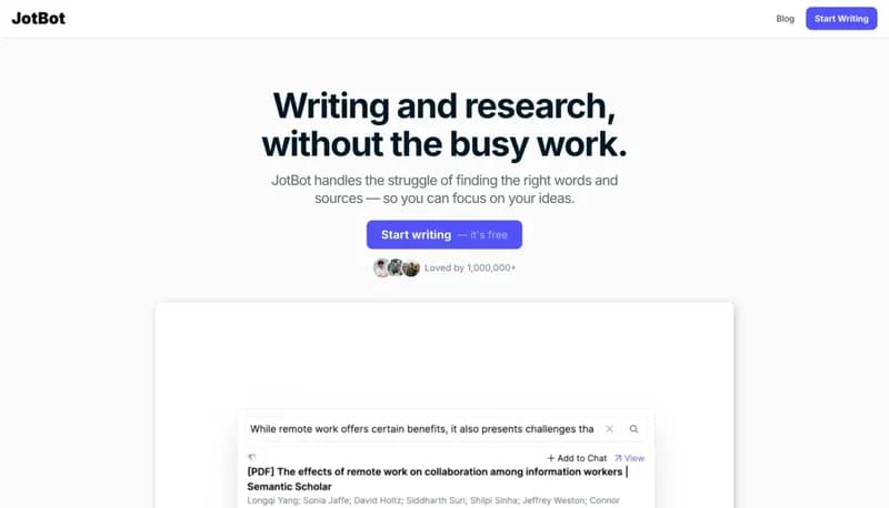 JotBot screenshot