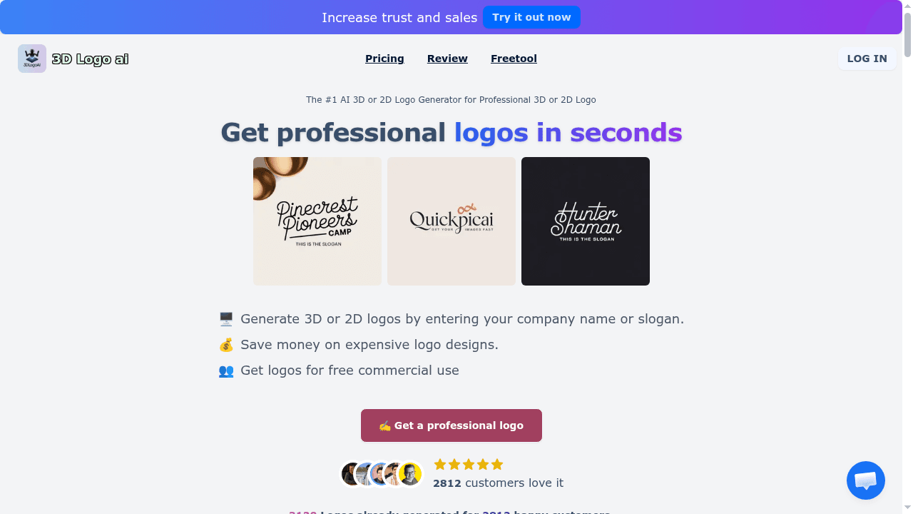 3d logo ai website