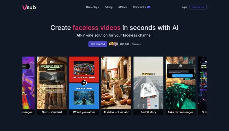 Vsub screenshot