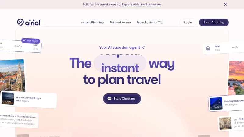 airial website