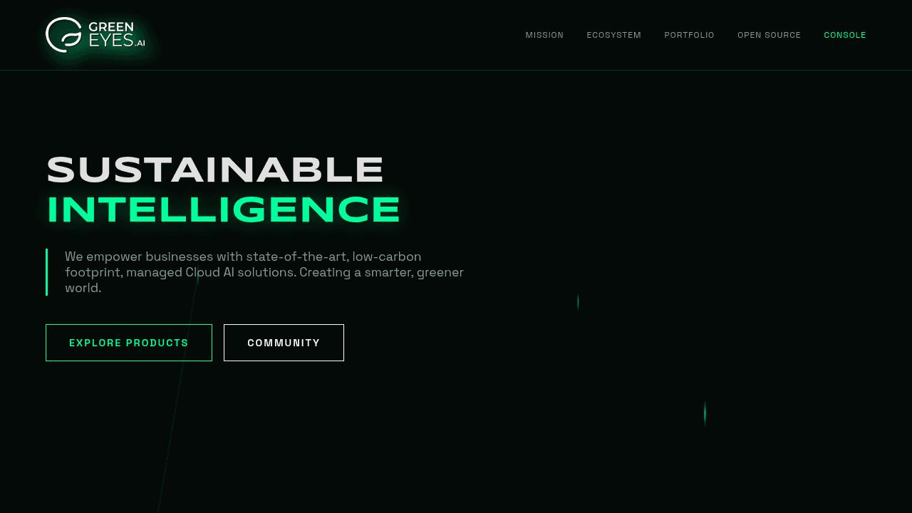 greeneyes ai website