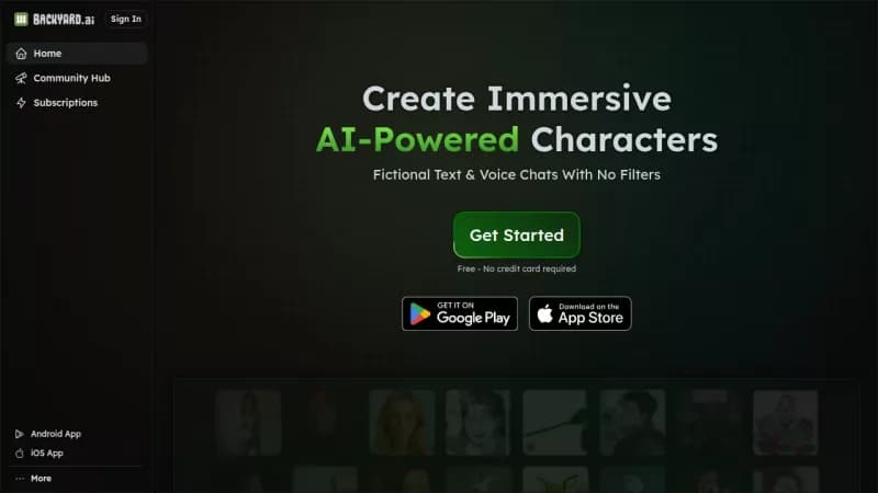 Backyard AI screenshot