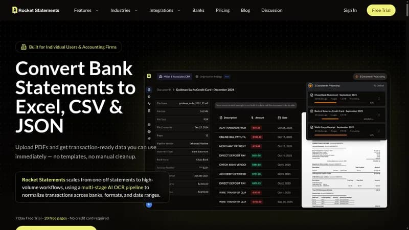 rocket statements website