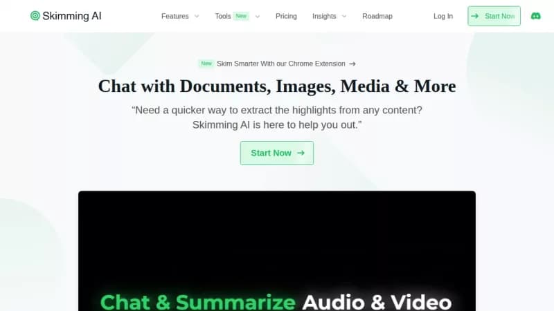 Skimming AI screenshot