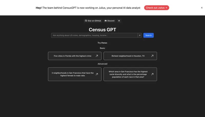 CensusGPT screenshot