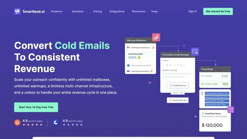 Smartlead AI screenshot