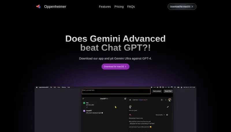 OppenheimerGPT screenshot