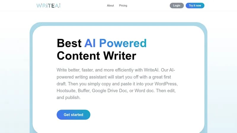 writeai website