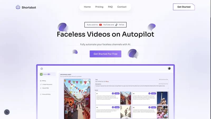 Shortsbot AI screenshot
