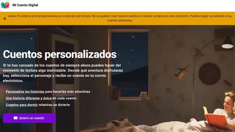 mi cuento digital website