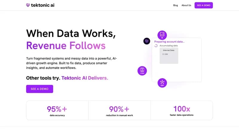 Tektonic AI screenshot