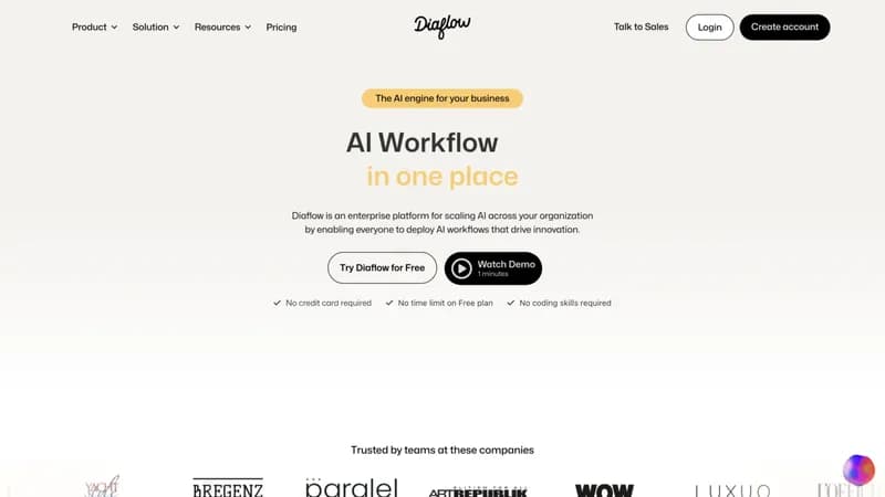 Diaflow screenshot