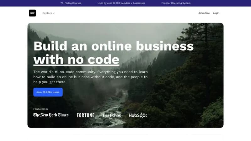 No Code Founders screenshot
