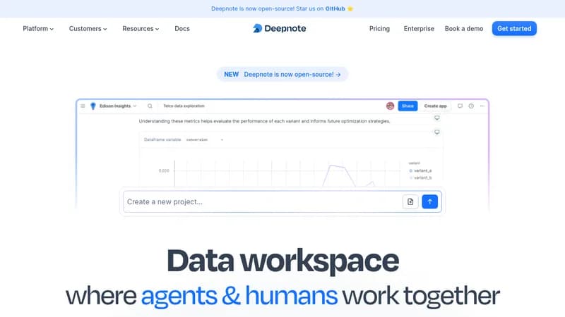 deepnote website