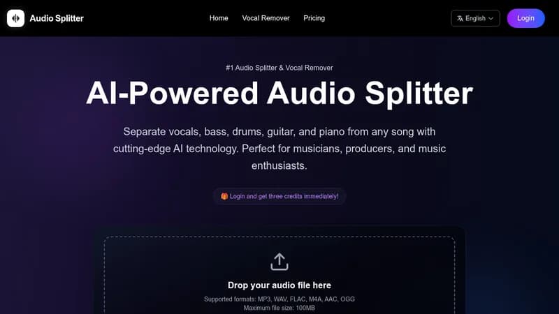 audiosplitter website