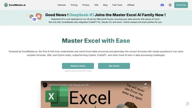 ExcelMaster.ai screenshot