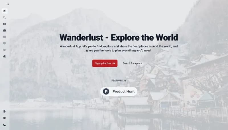 Wanderlust App screenshot
