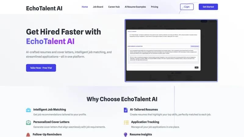 EchoTalent AI screenshot