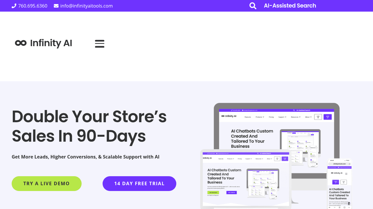 infinity ai website
