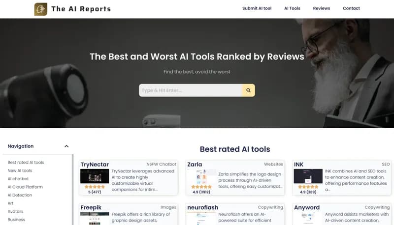 The AI Reports screenshot