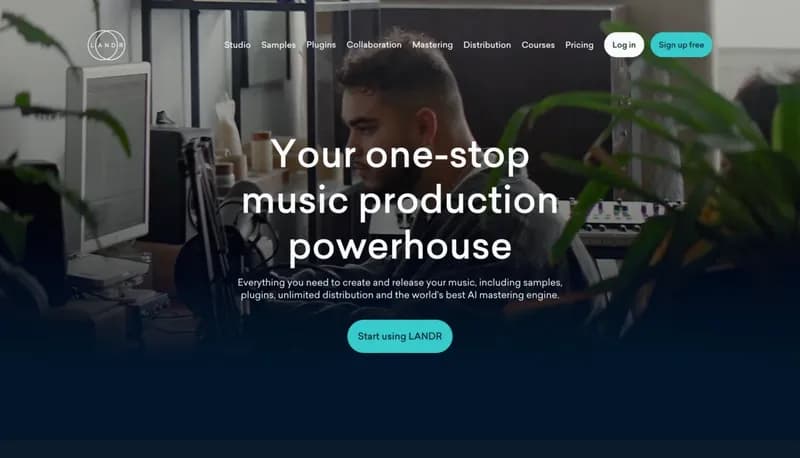 LANDR screenshot