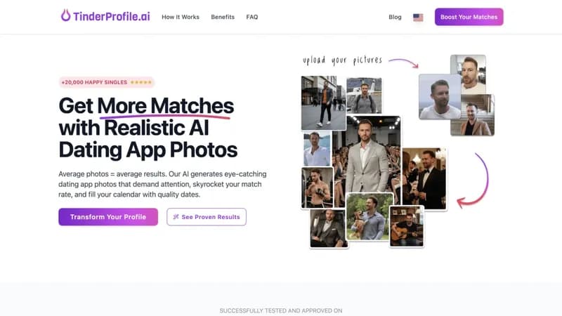 TinderProfile.ai screenshot