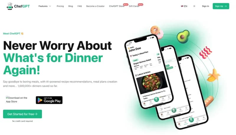 ChefGPT screenshot