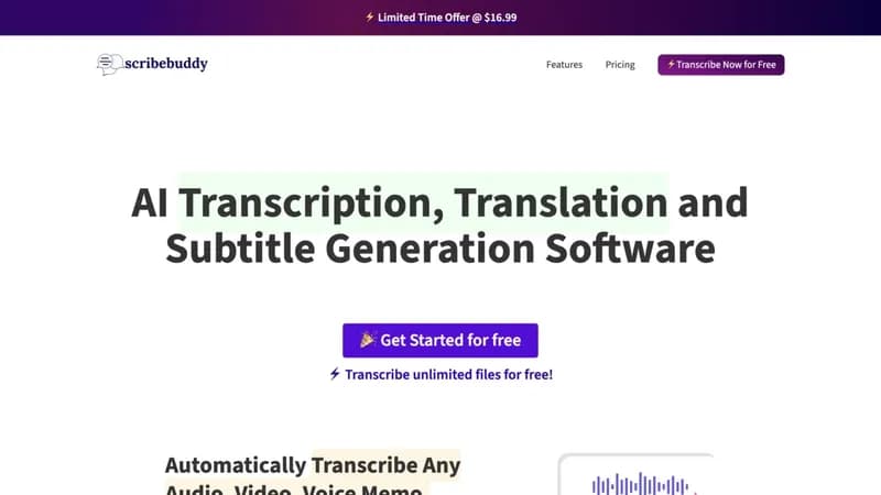 Scribebuddy screenshot