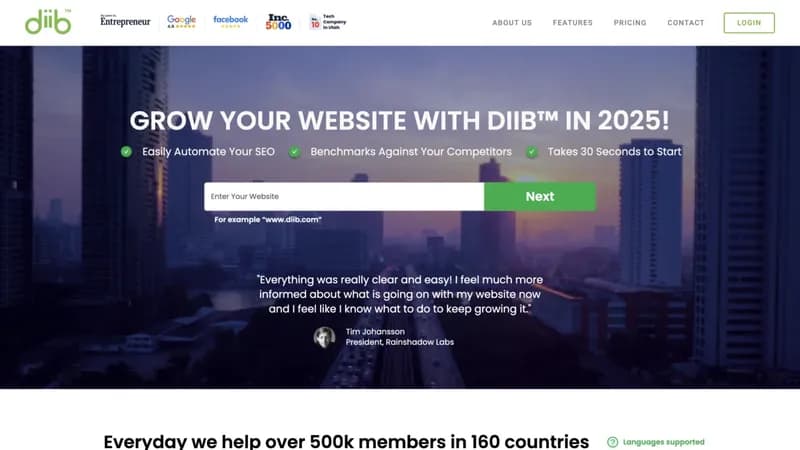 Diib screenshot