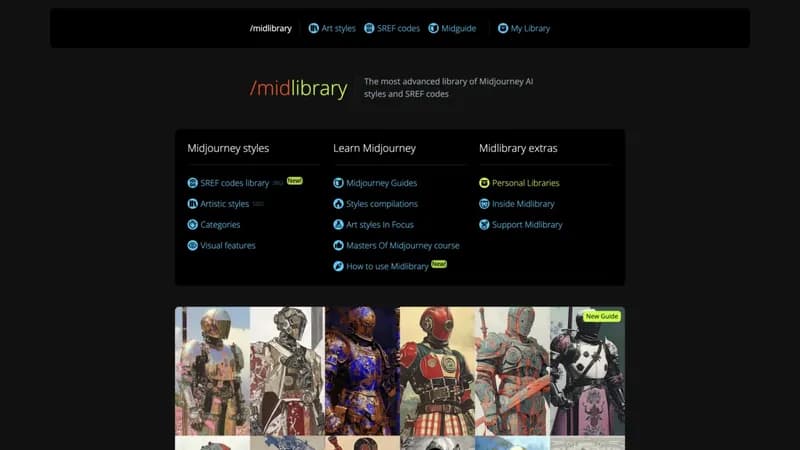 Midlibrary screenshot